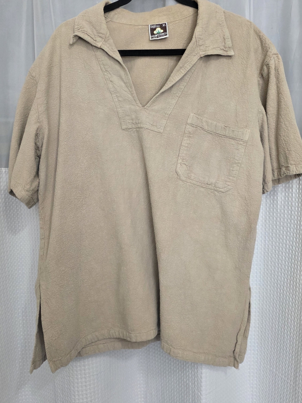 -Vintage 90s California Drawstrings XL Pullover Shirt